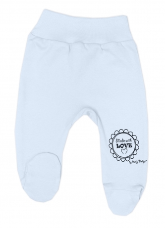 Kojenecké polodupačky Made with love, Baby Nellys, modré, vel. 68; 68 (3-6m)
