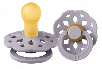 Kaučukový dudlík BIBS BOHEME FOSSIL, 0-6 m, šedý