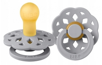 BIBS Boheme Kaučukový dudlík ornament - 0 - 6 m, šedý