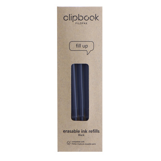 Filofax, Náplň do gumovacího pera Clipbook, 3 ks, černá