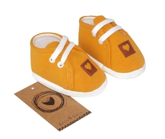 Z&Z Jarní kojenecké botičky, capáčky - hořčicové, 62/68; 62/68 (3-6m)