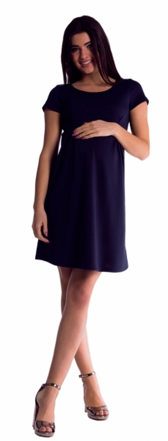 Be MaaMaa Těhotenské šaty - granát; XS (32-34)