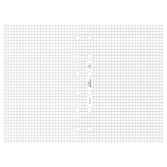 Filofax, Papíry pro diáře, čtverečkované, kapesní, bílá