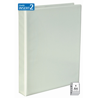 Bantex, Prezentační pořadač, 4 kroužkový, PP, A4 maxi, 5 cm, bílá