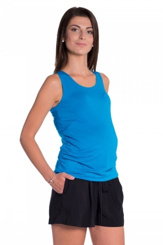 Be MaaMaa Top/tílko nejen pro těhotné - tyrkysová; S/M