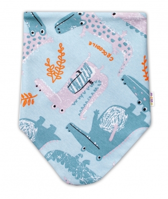 Baby Nellys Dětský šátek na krk Krokodýl Eda; univerzální