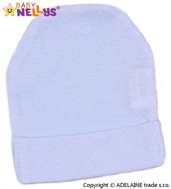 Baby Nellys Novorozenecká čepička  - sv. modrá, vel. 56; 56 (1-2m)
