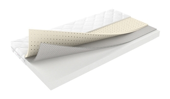 Baby Nellys Dětská matrace latex/pěna, FLORA, 120x60cm; 120x60