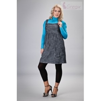 Gregx Elegantní šaty - granátový melírek  ; XL/XXL