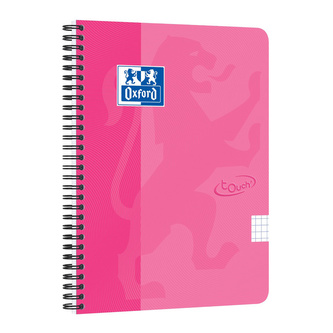 Oxford, Zápisník Nordic Touch, A5+, 70 listů, čtverečkovaný, růžová