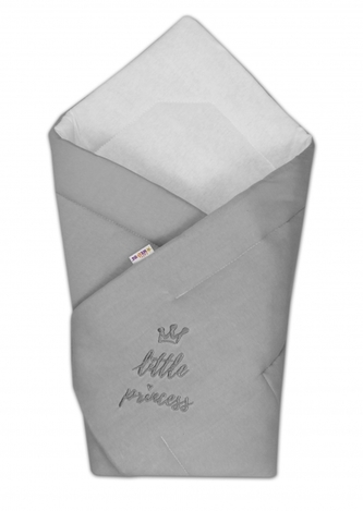 Baby Nellys Rychlozavinovačka Little Princess - jersey - šedá