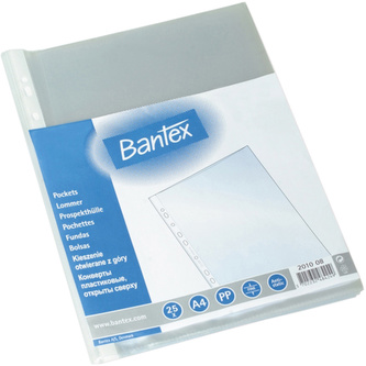 Bantex, U-kapsa, PP, A5, 80 mic, transparentní, bal. 100 ks