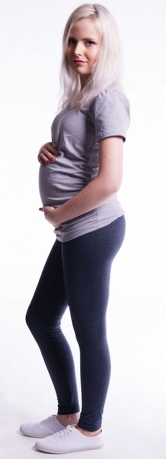 Be MaaMaa Těhotenské legíny - grafit, vel. XL