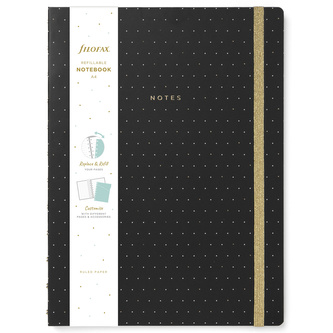 Filofax, Notebook Moonlight, A4, černá