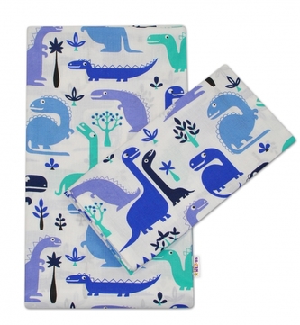 Baby Nellys 2-dílné bavlněné povlečení 135x100 -  Dinosaurus modrý; 135x100