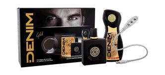 Denim Gold toaletní voda 100 ml + sprchový gel 250 ml + USB Led žárovka