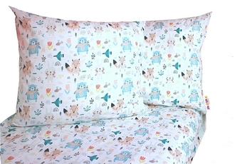 Baby Nellys 2 dílné bavlněné povlečení 140 x 200 - Forest girl; 140x200/70x80cm