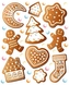 Tulimi Barevná, veselá nažehlovačka Christmas Cookie - velký arch
