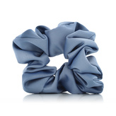 MURU saténová scrunchie gumička - modro-šedá matná