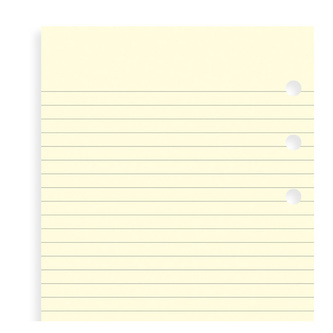 Filofax, Papíry pro diáře, linkované, mini, krémová