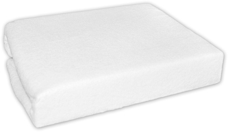 Froté prostěradlo do postele Frotti - bílé; 160x70