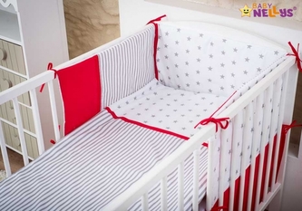 Baby Nellys Mantinel s povlečením Stars be Love  č. 10; 120x90