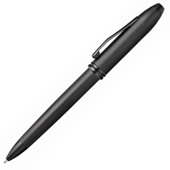 Cross, Kuličkové pero Townsend, (M) střední, black micro knurl PVD