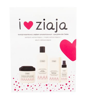 Ziaja Cashmere posilující šampon 300 ml + posilující maska na vlasy 200 ml + posilující sérum na vlasy 50 ml