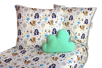 Baby Nellys 2 dílné bavlněné povlečení 140 x 200 - Forest boy; 140x200/70x80cm