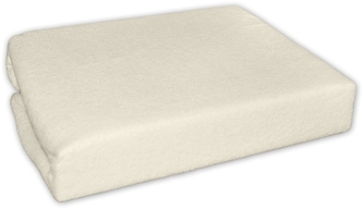 Baby Nellys Froté prostěradlo do postýlky 120x60cm - Ecru - Slonová kost; 120x60