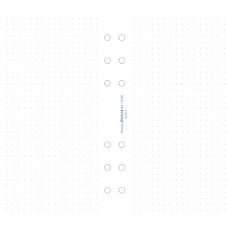 Filofax, Papíry pro diáře, tečkované, osobní, bílá