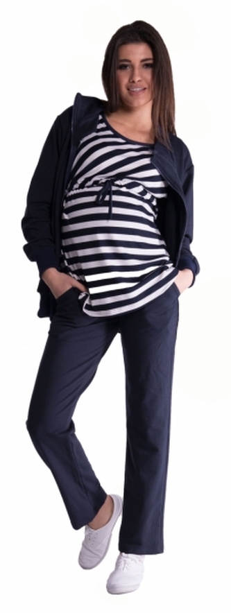 Be MaaMaa Těhotenská souprava 3 dílná - granát; XL (42)