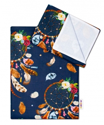 Baby Nellys 2-dílné bavlněné povlečení - Lapač snů - granátová, 135x100; 135x100