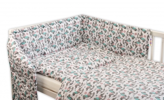 Baby Nellys Mantinel s povlečením 135x100 - Hello Baby; 135x100