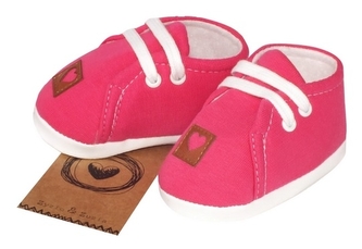 Z&Z Jarní kojenecké botičky, capáčky - amarantové; 56-62 (0-3m)
