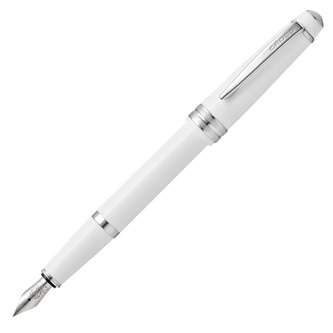 Cross, Plnicí pero Bailey Light, (M) střední, polished white