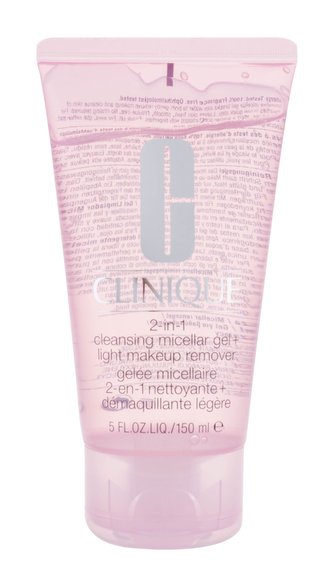 Clinique 2in1 Cleansing Micellar Gel Odličovač tváře 150 ml pro ženy