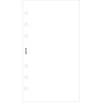 Filofax, Papíry pro diáře, čisté, osobní, bílá