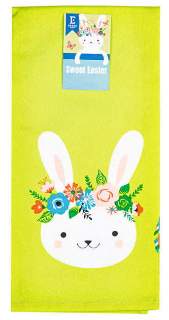 Velikonoční utěrka bavlněná SWEET EASTER zelená 45x65 cm 100% bavlna