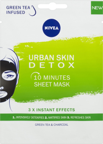 Nivea Skin Detox Pleťová maska Serum Infused Sheet Mask 1 ks pro ženy