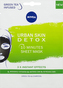 Nivea Skin Detox Pleťová maska Serum Infused Sheet Mask 1 ks pro ženy