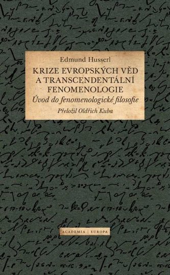 Krize evropských věd a transcendentální fenomenologie
