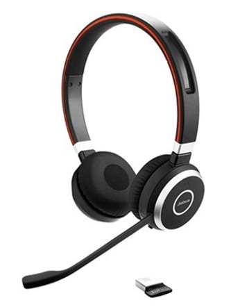 Jabra bezdrátová náhlavní souprava Evolve 65 SE, Link 380a, stereo, nabíjecí stojánek, MS