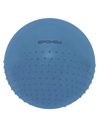 Spokey - HALF FIT Gymnastický míč 2v1 masážní, 75 cm včetně pumpičky, modrý