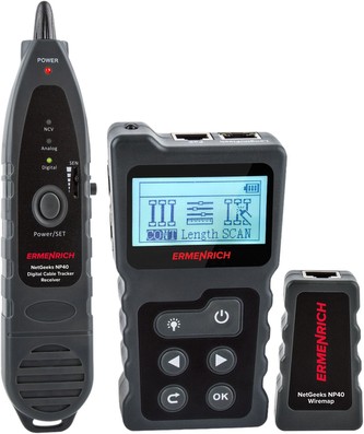 Tester pro sledování kabelů Ermenrich NetGeeks NP40