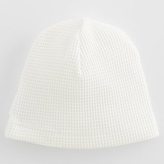 Kojenecká bavlněná čepička New Baby Luxury clothing bílá - velikost 56/62