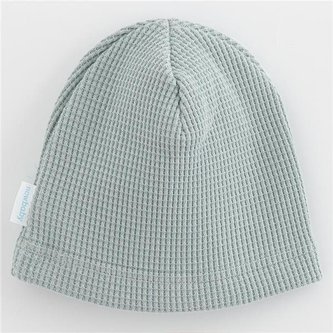 Kojenecká bavlněná čepička New Baby Luxury clothing šedá - velikost 68/74