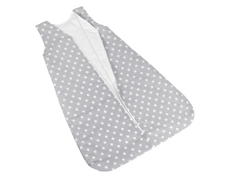 Spací pytel - puntík - šedá, bílá - 50x75 cm