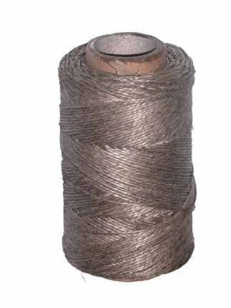 DURAline Motouz lněný - šedý, lesklý  100 g x 120 m