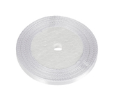 Stuha saténová - bílá - 6 mm/ 22,5m